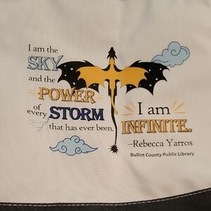 4th Wing Quote Canvas Tote Bag